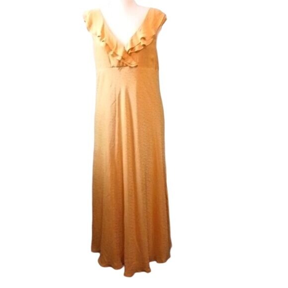 NEW Hatch The Emily‎ Maxi Dress Yellow Designer Size 4/XL - Picture 5 of 14